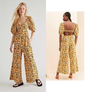 Free People Printed Amy Jumpsuit